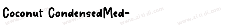 Coconut CondensedMed字体转换